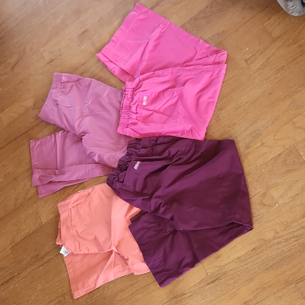 Assorted Women's Scrub Pants - Pink, Magenta, Plum, Coral